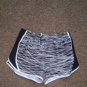 Athletic Works Black and White Athletic Shorts Lightweight Design